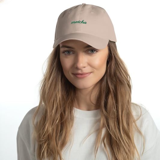 Matcha Embroidered Hat